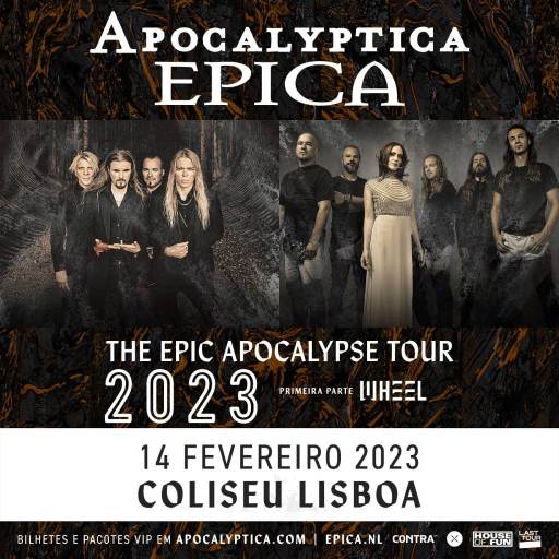 Cartaz: Apocalyptica e Epica trazem digressão conjunta a Portugal