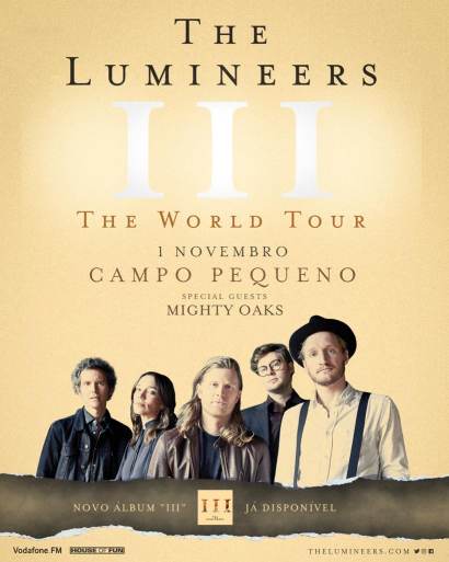 Cartaz: The Lumineers pela primeira vez em Portugal com espetáculo em nome próprio