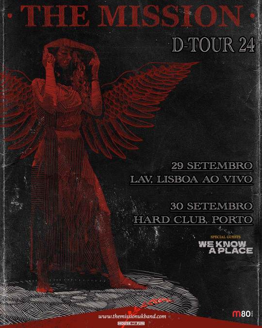 Cartaz: The Mission apresentam D-Tour em Portugal