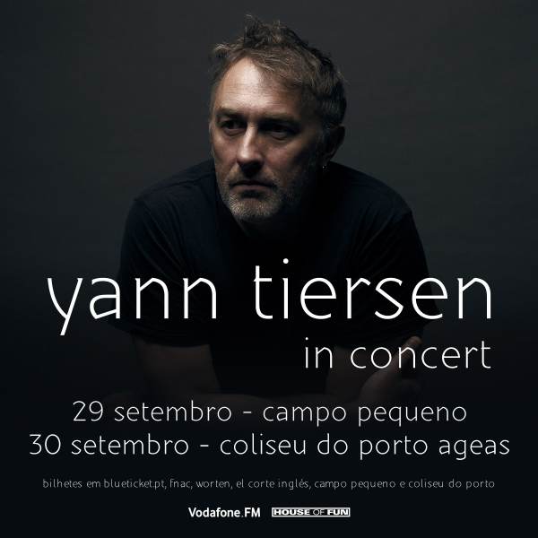 Cartaz: Yann Tiersen em Portugal para dois concertos memoráveis